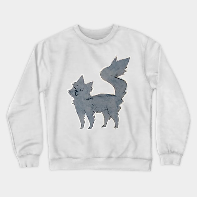 black cat watercolour Crewneck Sweatshirt by bitingnclawing